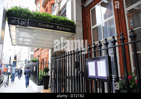 Gordon Ramsay ristorante presso il Claridge Hotel in Mayfair London W1 Foto Stock
