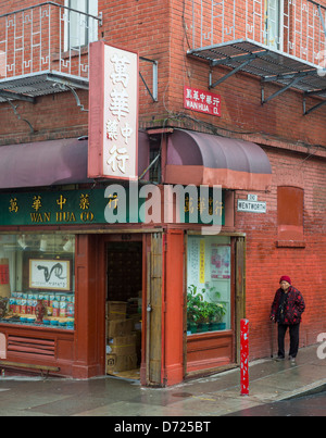 Il cinese drogheria a San Francisco Chinatown Foto Stock