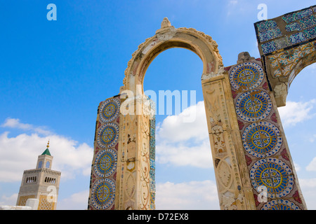 Grande complesso della moschea Sidi Bou Said, Tunisi, Tunisia Foto Stock