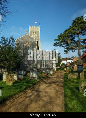 Chiesa di Santa Maria e Chiesa cantiere, woodbridge, Suffolk. Foto Stock