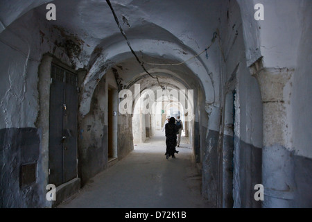 Case tradizionali, Sidi Bou Said, Tunisi, Tunisia Foto Stock