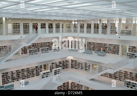 Stoccarda, Germania, il nuovo spazio libreria su Mailaender Foto Stock