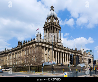 Leeds Town Hall, il Headrow, Leeds, West Yorkshire, Regno Unito Foto Stock