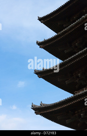 Cinque piani pagoda nel Tempio Kofukuji, Nara, Giappone Foto Stock