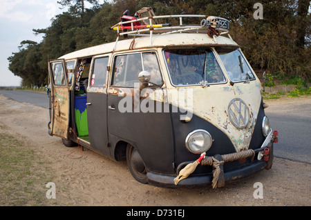 1963 vintage VW camper van Foto Stock