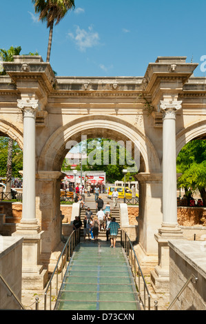 La Porta di Adriano, Antalya, Mediterraneo, Turchia Foto Stock