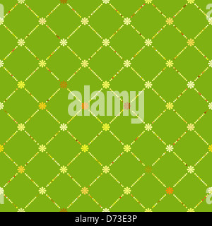 Retrò floral pattern senza giunture Foto Stock