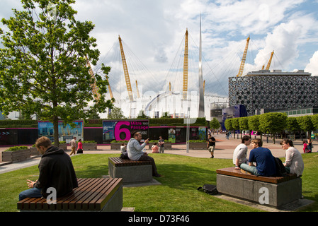 Londra, Regno Unito, l'Arena O2 sulla penisola di Greenwich Foto Stock