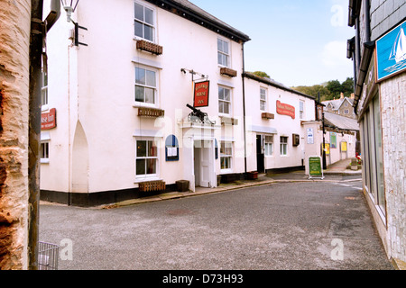 Halfway House Inn, Kingsand, Cornwall, Inghilterra Foto Stock