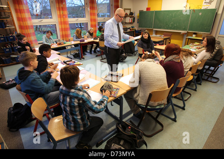 Flensburg, Germania, istruzione religiosa presso una scuola regionale Foto Stock