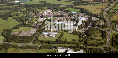 Vista aerea della Open University a Milton Keynes Foto Stock