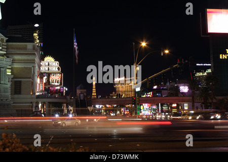 Scene notturne da Las Vegas, Nevada, Stati Uniti d'America,aprile 2013 Foto Stock