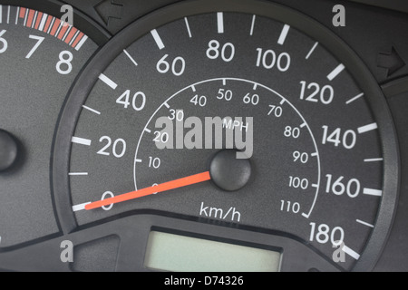 Il tachimetro, Primo Piano Foto Stock