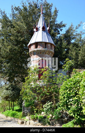 Colombier (colomba-cote) in terreno de La Seigneurie giardini, maggiore Sark, Sark, il Baliato di Guernsey, Isole del Canale Foto Stock