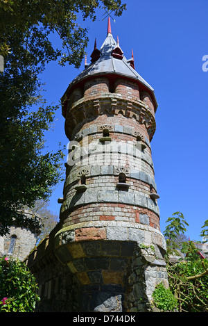 Colombier (colomba-cote) in terreno de La Seigneurie giardini, maggiore Sark, Sark, il Baliato di Guernsey, Isole del Canale Foto Stock