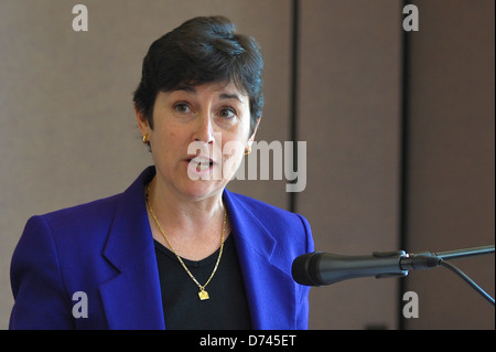 Frida Ghitis su "Prospettive sul Medio Oriente". 2013 Teach-In su Israele, ospitato da "l'Israele Comitato di Santa Barbara Foto Stock