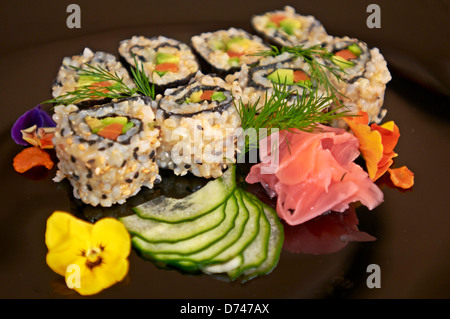 -Il cibo giapponese- Makis. Foto Stock