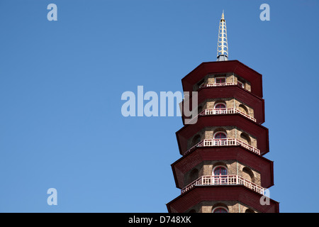 La Pagoda a Kew Gardens a Londra, Regno Unito Foto Stock