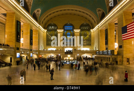 La Grand Central Station di New York è raffigurato negli Stati Uniti, 17 aprile 2013. L'edificio parlamentare è stato costruito tra il 1867 e il 1899. Foto: Arno Burgi Foto Stock