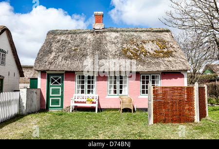 Casa Tradizionale Sonderho sull'isola danese Fanoe Foto Stock