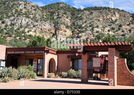 Kolob Canyon Visitor Center, il Parco Nazionale di Zion Foto Stock