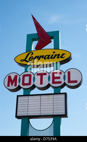 Il Lorraine Motel, Memphis, Stati Uniti d'America dove Martin Luther King è stato ucciso. Foto Stock
