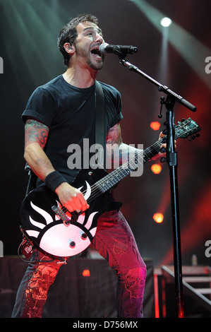 Sully Erna Godsmack esegue al Rockstar Energy Drink Mayhem Festival a Anfiteatro Cruzan West Palm Beach, Florida - Foto Stock