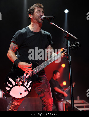 Sully Erna Godsmack esegue al Rockstar Energy Drink Mayhem Festival a Anfiteatro Cruzan West Palm Beach, Florida - Foto Stock