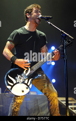 Sully Erna Godsmack esegue al Rockstar Energy Drink Mayhem Festival a Anfiteatro Cruzan West Palm Beach, Florida - Foto Stock