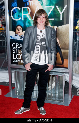 Jonah Bobo prima mondiale di "Crazy, stupido, amore" tenutasi presso il Teatro Ziegfeld - Arrivi New York City, Stati Uniti d'America - 19.07.11 Foto Stock