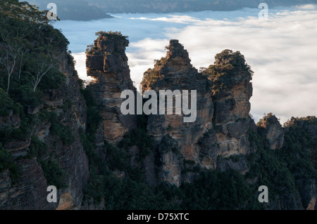 Tre Sorelle in Jamison Valley, vicino a Katoomba, NSW, Australia Foto Stock