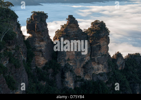 Tre Sorelle in Jamison Valley, vicino a Katoomba, NSW, Australia Foto Stock