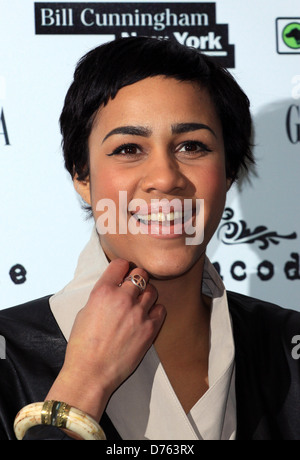 Zawe Ashton Bill Cunningham New York - UK film premiere di Londra - Inghilterra - 01.02.12 Foto Stock