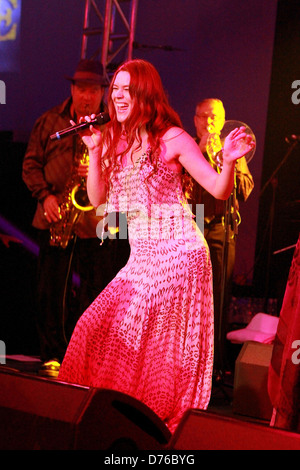 Joss Stone il palcoscenico Kitz gara parte 2012 alla gara Kitz Club Kitzbuehel, Austria - 22.01.12 Foto Stock