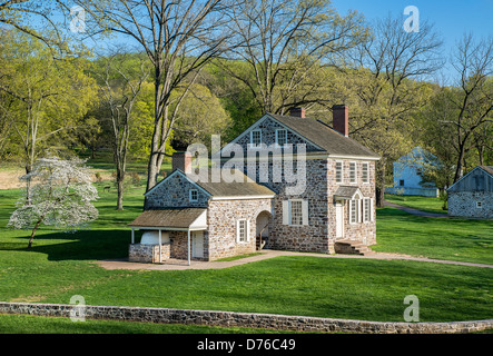 Washington generale presso la sede centrale, Valley Forge, Pennsylvania, STATI UNITI D'AMERICA Foto Stock