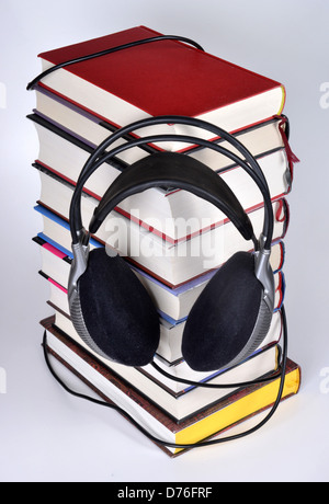 Immagine simbolica audio libro Foto Stock