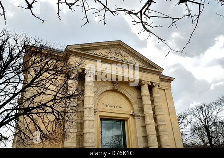 Facciata del Musee de l'Orangerie centrale di Parigi Francia Foto Stock