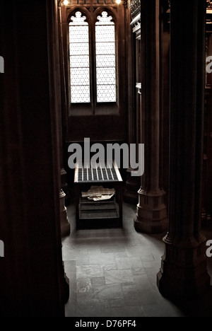 Vista interna di John Rylands Library di Manchester. Foto Stock