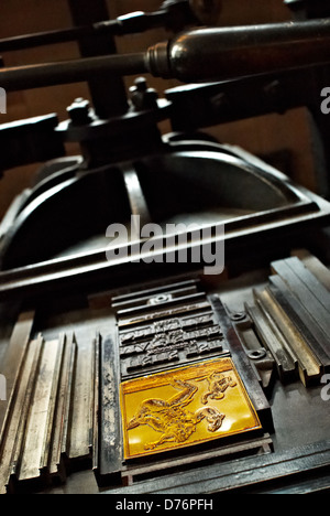 Vista interna di John Rylands Library di Manchester. Foto Stock