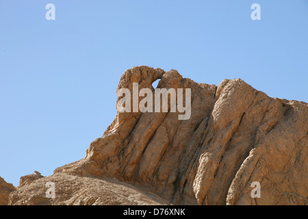 Strano rocce a valle delle regine CISGIORDANIA LUXOR EGITTO 08 Gennaio 2013 Foto Stock