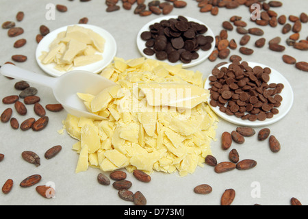 Handewitt, Germania, ingredienti di una fabbrica di cioccolato Foto Stock