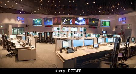 Agenzia spaziale europea: European Space Operations Center di Darmstadt, Germania Foto Stock