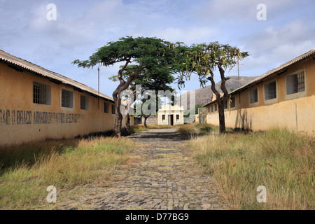 Tarrafal Campo di Concentramento chiamato anche campo da morte lenta (Camp della morte lenta) sull'isola di Santiago, Capo Verde Foto Stock