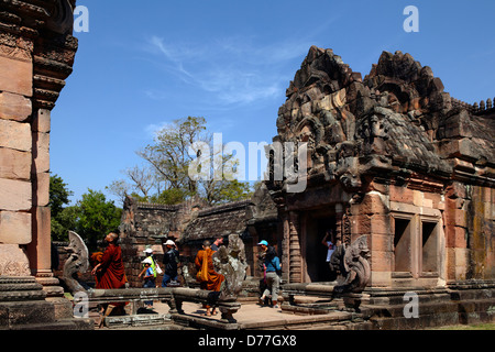 Prasat Phnom Rung santuario Khmer Buriram provincia della Thailandia Foto Stock