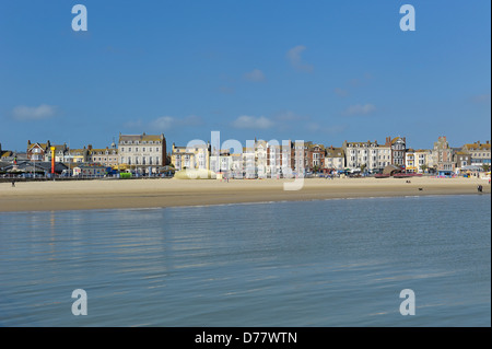 La Esplanade Weymouth beach lungomare Dorset England Regno Unito Foto Stock