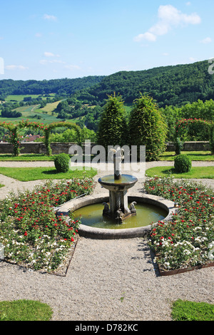 Germania, Baden-Württemberg, castello Langenburg garden Foto Stock