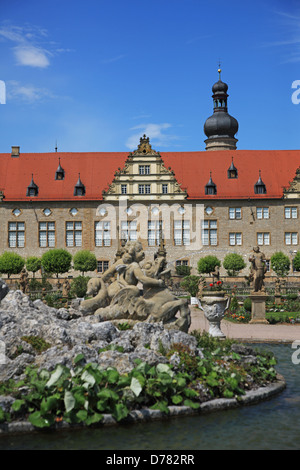 Germania, Baden- Württemberg, il castello di Weikersheim Foto Stock