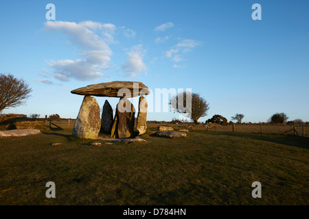 Pentre Ifan sepoltura camera, Pembrokeshire, Wales, Regno Unito Foto Stock