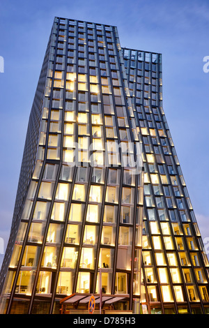 Edificio per uffici dancing torri in Reeperbahn Amburgo, Germania, Europa Foto Stock