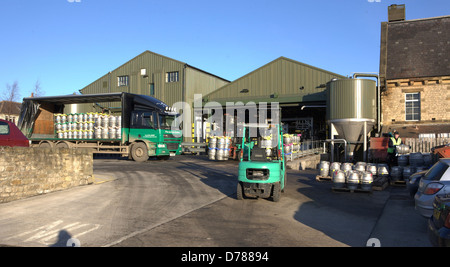 Brewery Yard al Blck pecore Brewery , Masham , North Yorkshire Foto Stock